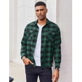thumbnail image 2 of COOFANDY Flannel Shirts for Men Long Sleeve Casual Button Down Shirt Cowboy Work Shirt with 2 Pockets, 2 of 6