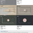 thumbnail image 5 of Amerock Accents 1-1/4 inch (32mm) Length Gold/Pink Cabinet Knob - 2 Pack, 5 of 7