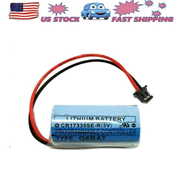 TrendyChic 1-Pack CR17335SE-R 3V 1800mAh PLC Non-rechargeable Disposable Lithium Battery for Q6BAT Q25PRHCPU Q170HBATC