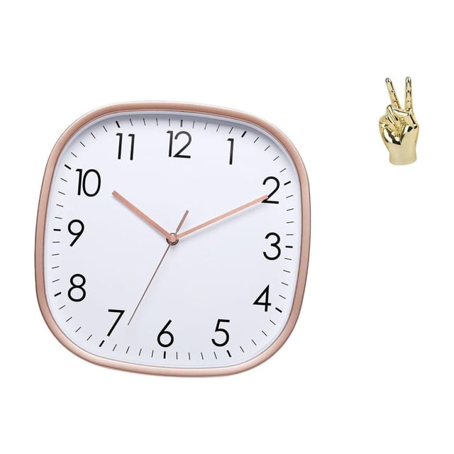 Reloj de pared,Reloj de pared digital grande y sencillo para dormitorio,Reloj de pared para decoración de sala de estar,Escultura de estatua,Estatuas y figuras con gestos de los dedos de la mano