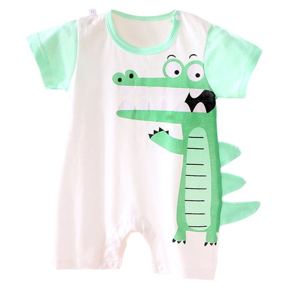 0-3 Months Infant Summer Bodysuits Baby Newborn Clothing Baby Short Sleeve Crawler Outfit
