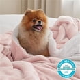 thumbnail image 4 of Fleece Throw Blanket for Couch Pink - Queen (90" x 90"), 4 of 5