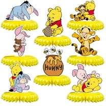 8PCS Honeycomb Centerpieces 3D winnie the pooh Table Decorations Table Deco Birthday Party Supplies Party Decoration