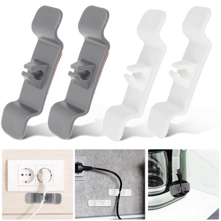 Niyofa 2Pcs Universal Cord Organizer for Kitchen Appliances Self-adhesive Cable Organizer Cord Holder Cable Wrap Attachment Cord Storage for Storage Small Home Appliances