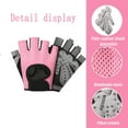 thumbnail image 3 of Guantes de entrenamiento transpirables, guantes de ejercicio de gimnasio sin dedos para levantamiento de pesas con, mujeres y hombres MFZFUKR BST2000595-3, 3 of 6
