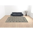thumbnail image 2 of HomeRoots 514814 10 x 14 ft. Taupe Ivory & Blue Wool Floral Hand Tufted Handmade Stain Resistant Rectangle Area Rug, 2 of 5