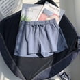 thumbnail image 1 of Pantalones cortos deportivos de cintura alta con cintura elástica para mujer, ropa exterior informal holgada, pantalones de pierna ancha, pijamas de verano para el hogar, 1 of 6