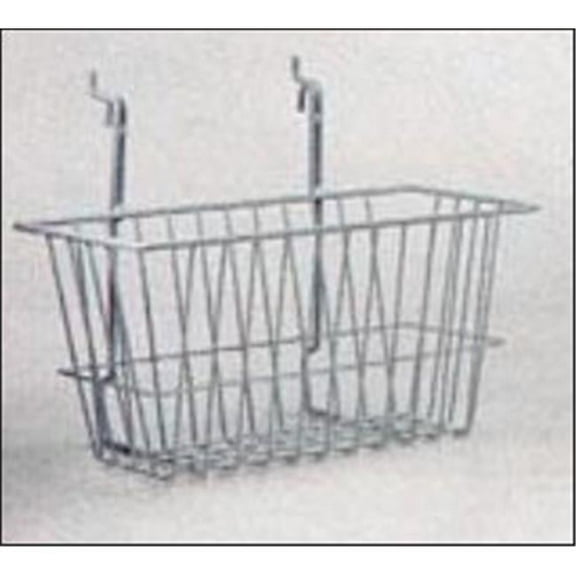 RackEm Racks  12 in. H x 6 in. W x 6 in. D Wire Basket - White