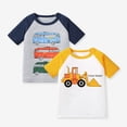 thumbnail image 2 of YUEHUA Boys Clothes Size 8 Toddler Boy Girl Summer Clothes T Shirt Tops Kids Cartoon Print Short Sleeve Coton Shirt, Size 7-8 Years, 2 of 7