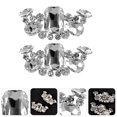 thumbnail image 3 of Shisuyan Rhinestone Shoe Clips 2Pcs 2.8X1.2X0.4In Imitation Crystal, 3 of 8