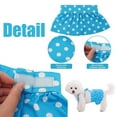 thumbnail image 4 of Riklu 2 Pcs Dog Bikini Dress, Stylish Swimsuit Costume for Small Dogs, Comfortable & Adjustable Puppy Bathing Suit, Soft Outfit Pet Apparel for Beach, Pool and Summer Fun, 4 of 5