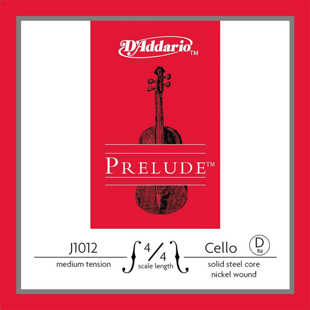 Cuerda Individual Daddario J1012 4/4m Re Violonchelo Prelude