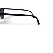 Ray-Ban Clubmaster Classic Sunglasses, Bold Square Eyeglasses with Case, Black on Arista/G-15 Green, Size 49