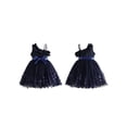 thumbnail image 2 of BemeyourBBs Kids Toddler Girls Fairy Butterfly Tulle Tutu Dress Big Girl Summer Ruffled Dress Cute Sleeveless Ruffle Princess Birthday Party Wedding Guest Dress with Belt, 2 of 9