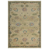 Alora Decor Muse 8' x 10' Beige/Brown/Purple/ Green/ Orange Hand Knotted Rug