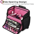 thumbnail image 3 of Byootique Lightweight Makeup Bag Cosmetic Rolling Trolley Traveling Storage Case, 3 of 10
