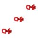 thumbnail image 2 of Advancent Tensor de cadena de bicicleta, tensor de cadenas, impermeable, ligero, regulador, pernos, tornillo, piñón fijo plegable, rojo Type1 NO1, 2 of 6