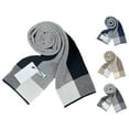 thumbnail image 1 of Clinaoy - Bufanda cálida de invierno para hombre, súper suave, resistente al desgaste, de punto, gruesa, resistente al viento, chal de moda para el cuello, 1 of 7
