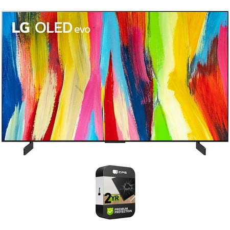 LG OLED65C2PUA 65 Inch HDR 4K Smart OLED TV (2022) Bundle with 2 Year Premium Extended Warranty