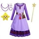 thumbnail image 3 of Disney-disfraz de princesa Asha para niñas, Vestido de fiesta de cumpleaños, Halloween, Festival, 3 of 5