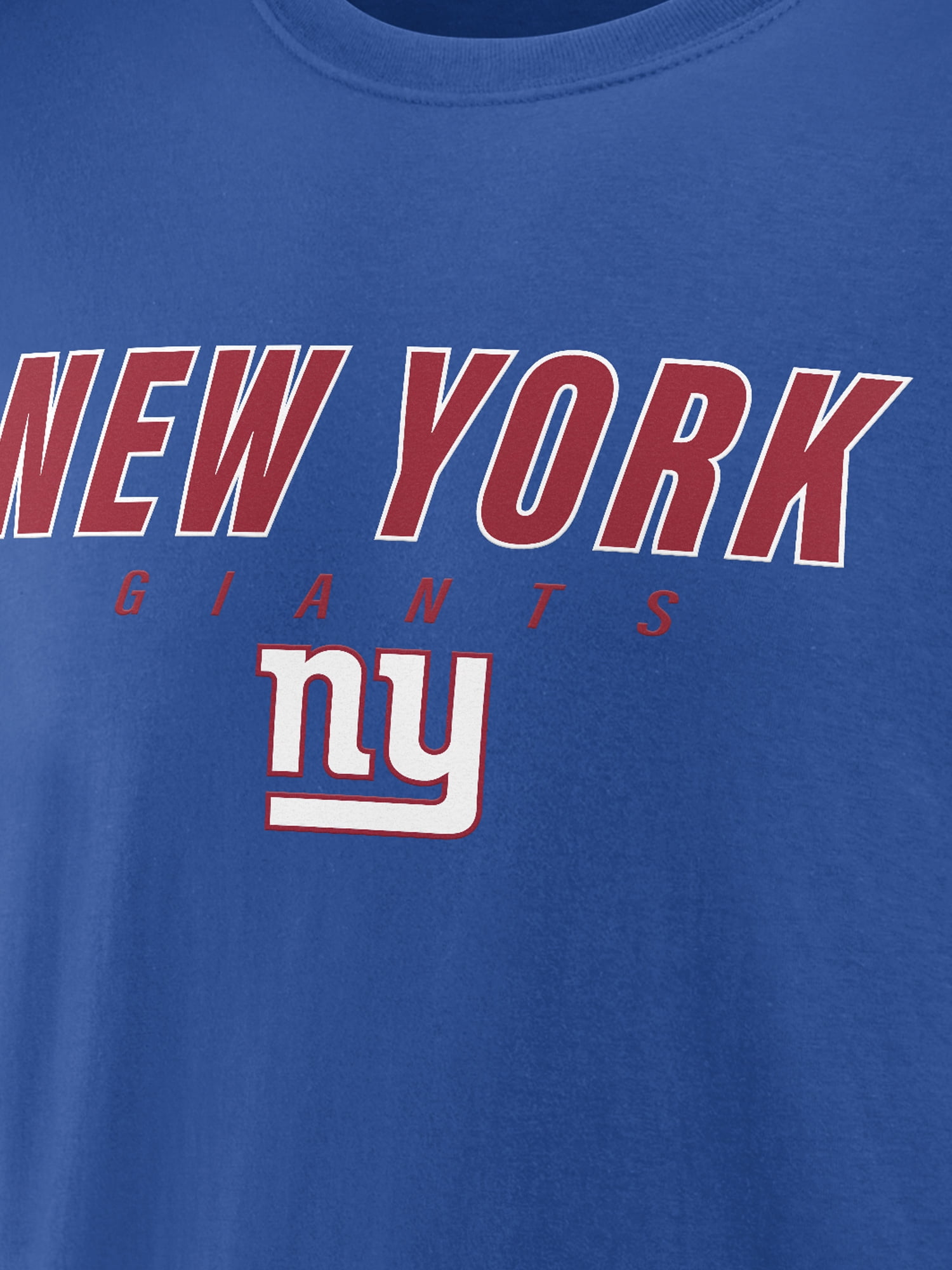 NFL New York Giants Men's Cotton Blue Short Sleeve T-Shirt