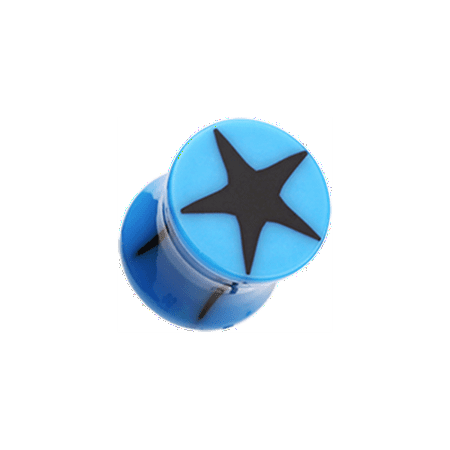 

Star Acrylic Double Flared Ear Gauge Plug