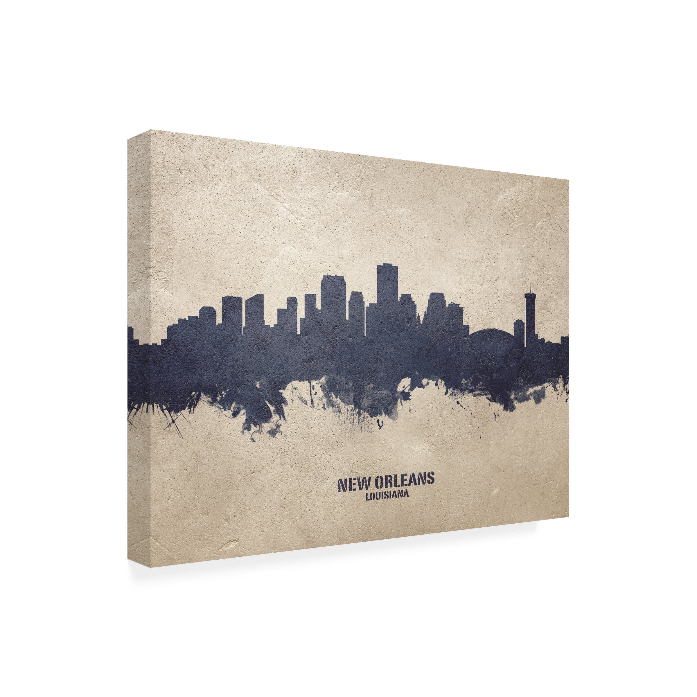 Michael Tompsett 'New Orleans Louisiana Skyline Concrete' Canvas Art