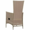 thumbnail image 1 of vidaXL 3 Piece Garden Dining Set with Cushions Beige, 1 of 5