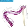 thumbnail image 4 of 24 Pack Fairy Wands, Ribbon Lace Fairy Wands with Bells, Decorative Silk Stick with Streamers for Wedding Birthday Party, Pretty Pentagram Ribbon for Girls, 4 of 10