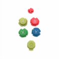 thumbnail image 2 of Translucent Housing Shell Case Colorful L R Button ABXY Directions Keys Buttons DIY Replacement Shell Case for Switch NS Joy-Con Controller (Right Button), 2 of 4