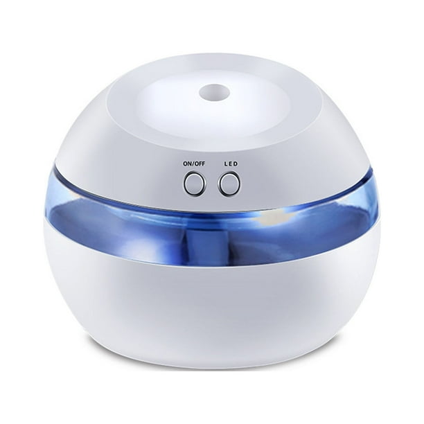Pisexur Batería de cocina Humidificador de escritorio mini USB de 300 ml con interfaz USB, función de luz nocturna, apagado automático, apto para coches y dormitorios para la cocina del hogar