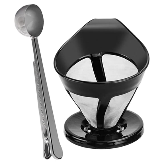 LUXRISEON Drip Brewing Tool with Spoon Coffee Strainers Coffee Funnel Suitable for Coffee