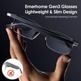 thumbnail image 3 of Gafas de traducción inteligentes Emerhome Gen3 Bluetooth AI, 3 of 9