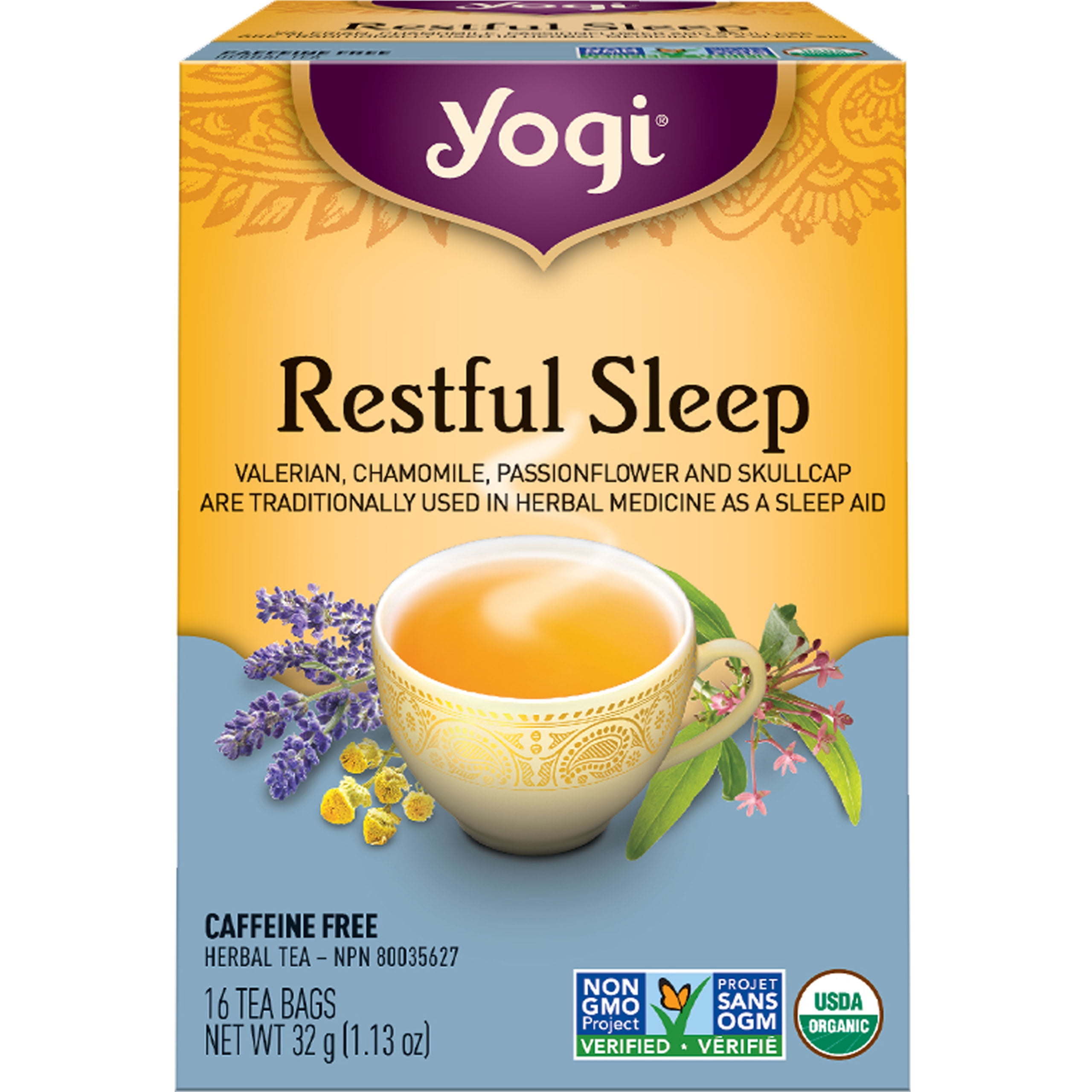 Yogi Tea Restful Sleep Tea (6 Pack) Support a Good Night's Sleep