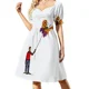 thumbnail image 1 of Vestido de manga corta Walk a butterfly, vestidos de verano para mujer, vestido de noche, 1 of 7