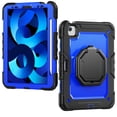 thumbnail image 2 of for iPad Air 5th/4th Generation 10.9 inch 2022/2020 Case, 360 Rotating Shockproof Cover with Stand, Handle, Shoulder Strap, Dark Blue Panel, 2 of 7