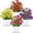 White, variant on Artificial Potted Plants Verdsylv 4Pcs Artificial Small Potted Plants - Faux Eucalyptus & Violet in Plastic Pots, Fake Flowers for Home Living Room Table Centerpiece Decor, Faux Eucalyptus Decor