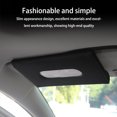 thumbnail image 2 of Riwesomey Caja de soporte para pañuelos de coche, cubierta para toalla, viseras montadas en el vehículo, servilleta, caja de almacenamiento para asiento Automoción decorativa y accesorios Negro, 2 of 6