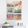 thumbnail image 1 of Colorful Tapestry, Summer Holiday Vintage Camping Beach Sign Boards in Old Style Faint Colors Art Print, Fabric Wall Hanging Decor for Bedroom Living Room Dorm, 5 Sizes, Multicolor, by Ambesonne, 1 of 1