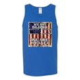thumbnail image 3 of By His Blood We Are Healed Inspirational/Christian Mens Graphic Tank Top, Royal, Small, 3 of 5
