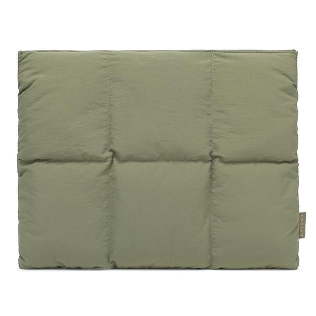 13-14 Inch Puffy Laptop Sleeve, Quilted Puffer Carrying Case with Magnetic Closure and Waterproof Design