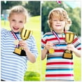 thumbnail image 1 of HAMPPLIES Trophy Adward Golden Plastic Square Base For Home Competition Sports Events Parties, 1 of 6