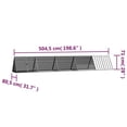 thumbnail image 4 of vidaXL Rabbit Cage Grey 504.5x80.5x71 cm Galvanised Steel, 4 of 4