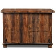 thumbnail image 3 of Pemberly Row Contemporary Solid Pine Wood Bar with Wine Cabinet Black, 3 of 3