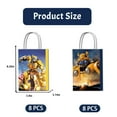 thumbnail image 2 of 16 Pcs For Transformers Cartoon For Bumblebee-Themed Party Favor Bags – Candy Treat Bags, 2 Styles with Handles, for Birthday Decorations and Event Celebrations, 2 of 5