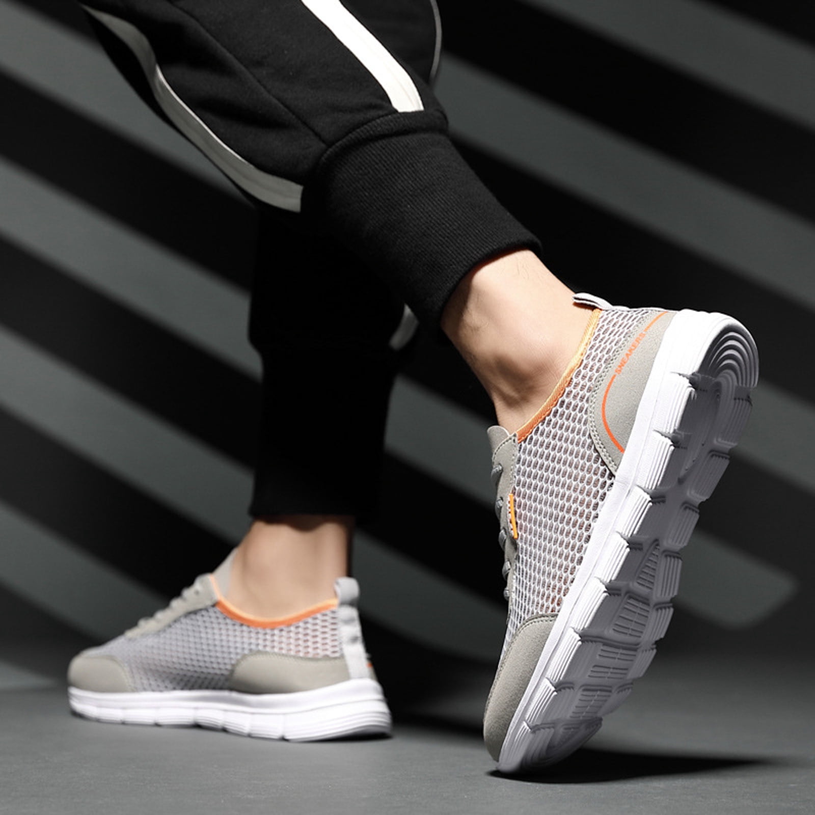 Mesh Walking Tennis Shoes for Men Breathable Lightweight  display picture 2