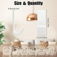 thumbnail image 2 of Hot Clearance！ZZYuan Hooks Extra Strong Wall Hooks Adhesive Metal Adhesive Hooks Bathroom Hooks Adhesive White Hooks No Drilling Clothes Hooks Adhesive Can Hold 46 Kg ,Home Kitchen Decor, 2 of 4