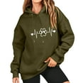 thumbnail image 1 of WILLBEST Sudadera para Mujer, Estilo Casual y A La Moda, con Estampado de Huellas de Gato, Sin Bolsillos y con Cordón Ajustable Chica​​, 1 of 3