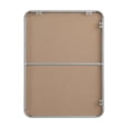 thumbnail image 2 of Elegant Decor Contour Metal Rectangle Mirror 24x32 in Silver, 2 of 11