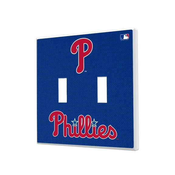 Philadelphia Phillies Solid Design Double Toggle Light Switch Plate